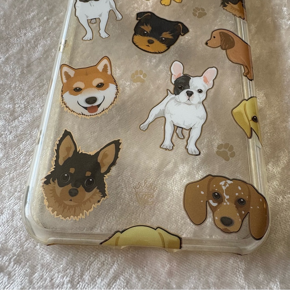 Velvet Caviar Dog Phone Case Puppy Pups EUC Apple IPhone 7 8 Plus Cute Clear Fun - Picture 4 of 6